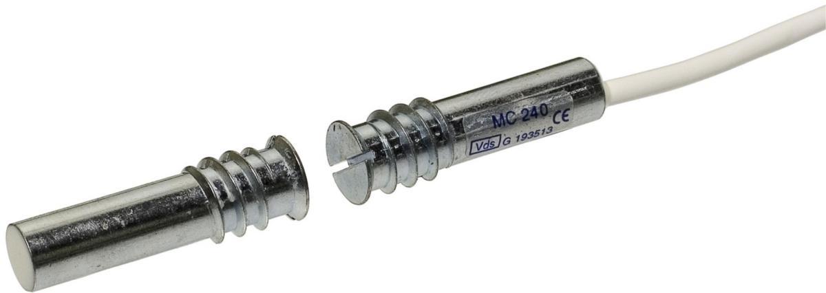 MC 240-serien Magnetkontakt med kabel , Alarmtech - MAGNETKONTAKT INFÄLLD, 2M MC 240