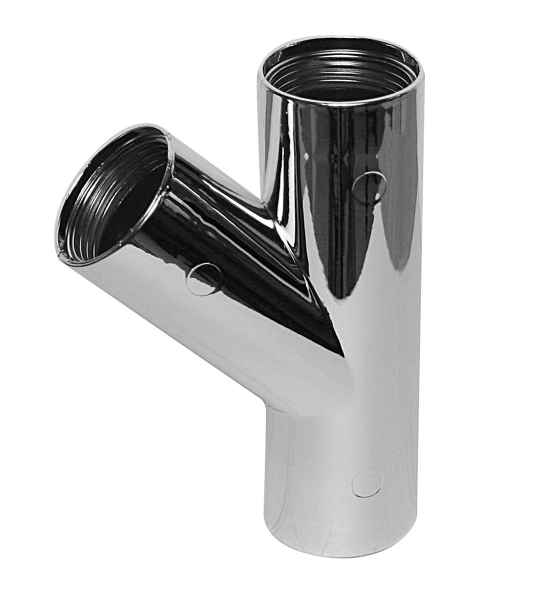 Grenrör 45°, PP förkromade, Faluplast - 32/45GR. T-RÖR FALUVULK FKR. FP 73325