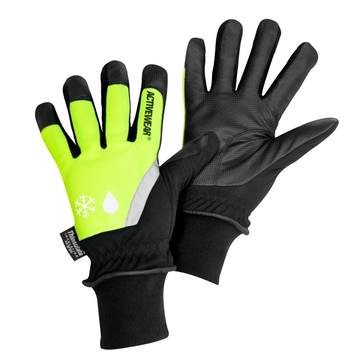 Arbetshandske Activewear UNI3438 - HANDSKE ACTIVEWEAR UNI3438 VARSEL VATTENTÄT FODR STL 9