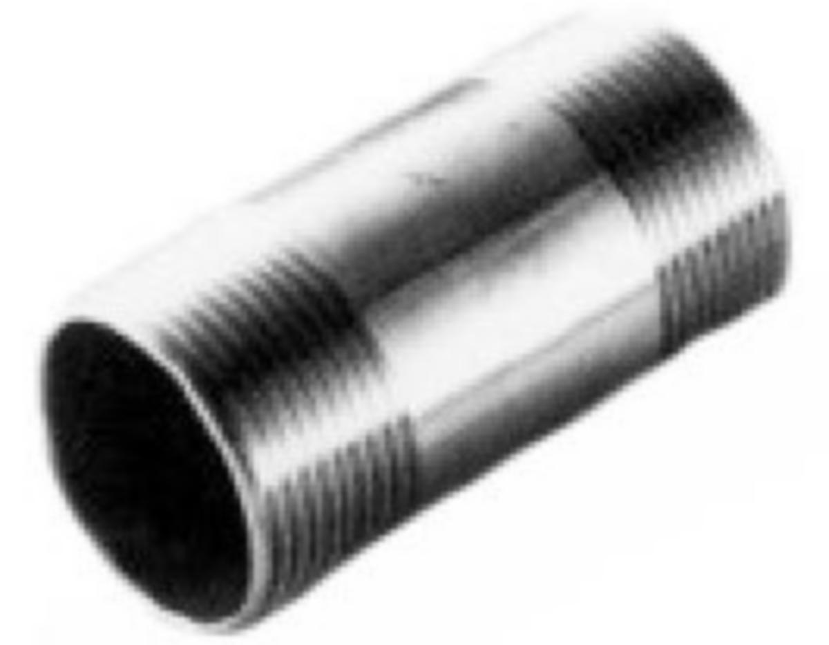 Nippelrör, rostfria, R-210, EN 1.4404 - 6 NIPPELRÖR R-210 316/316L