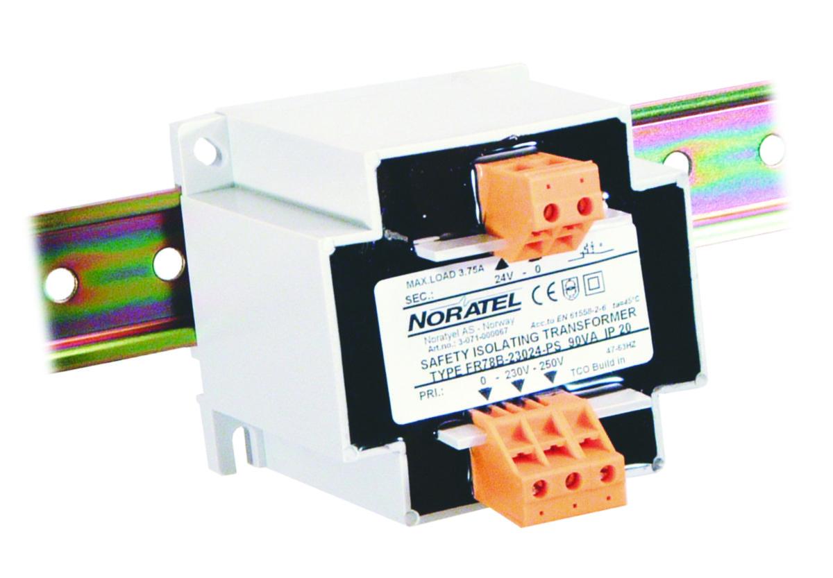 Skyddstransformator Typ FR 230-250/24 V kapslad IP20 - TRAFO 230,250/24V FR84B 130VA