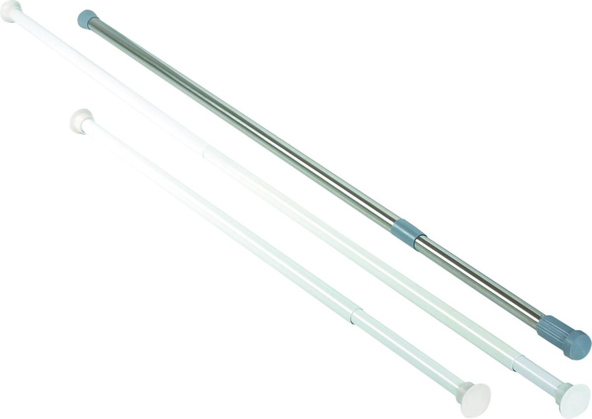 Duschdraperistång, Expander, Arrow - DUSCHDRAPERISTÅNG 75-220 CM VIT SAFIR ARROW RAK