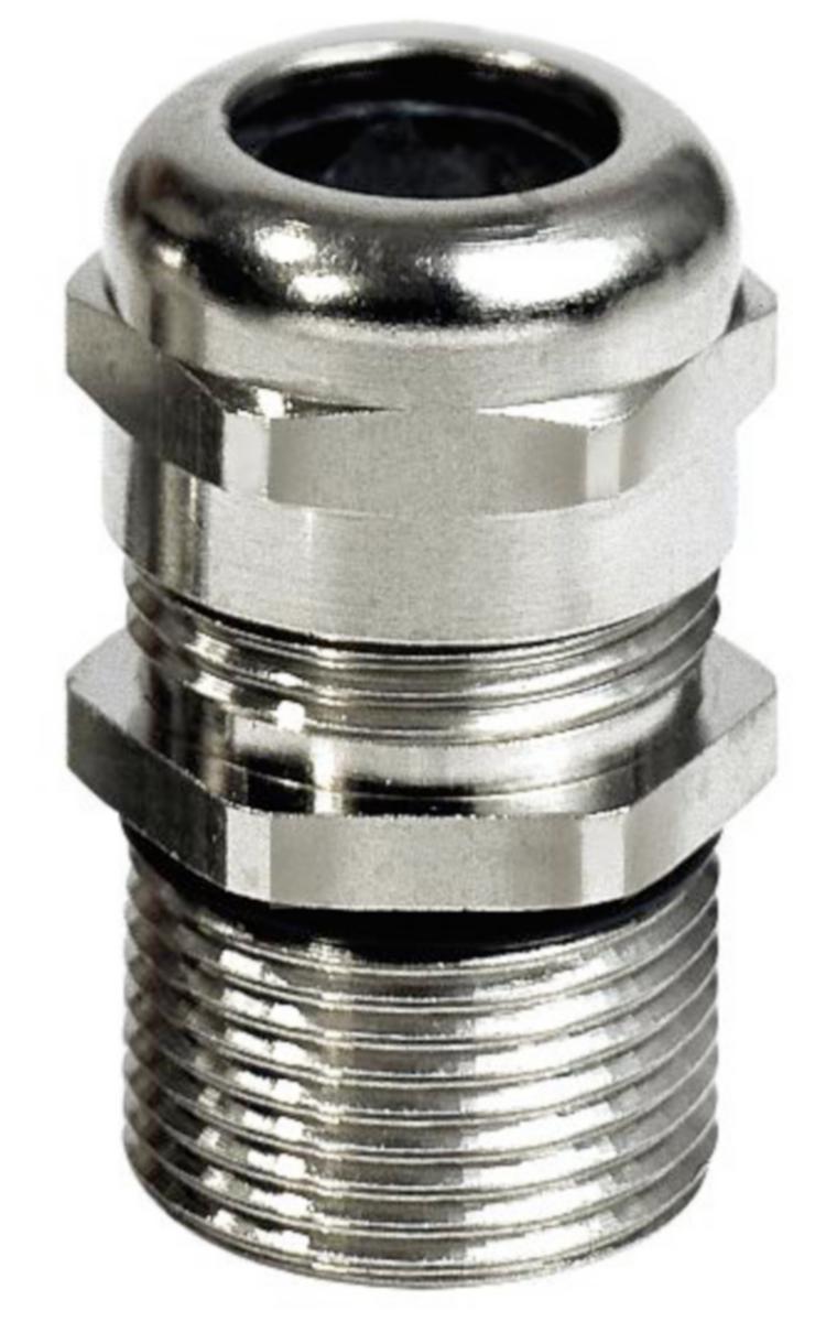 Förskruvning mässing "Perfect" EMC Metrisk lång gänga - FÖRSKRUVN. MÄSS. M40 EMC LÅNG GÄNGA M40X1,5 Ø 19-27MM