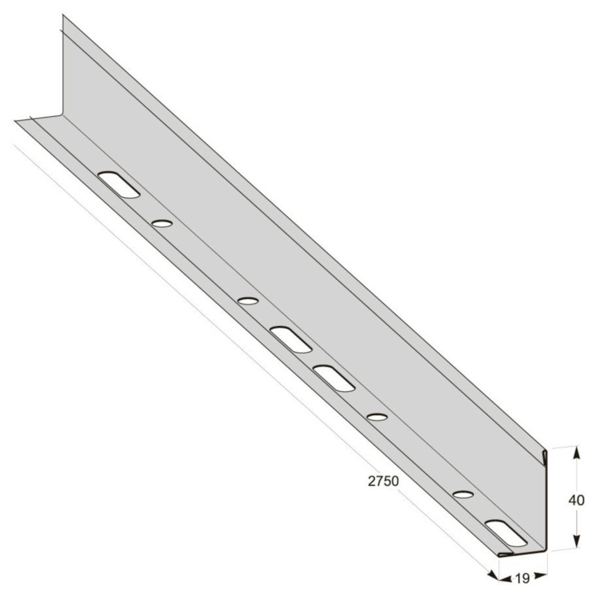 Skiljeplåt MP145 H=40mm , MP Bolagen - SKILJEPLÅT H40 L2750 MP149 S 