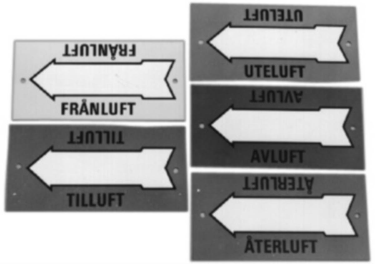 Märkskyltar - MÄRKSKYLT ÅTERLUFT