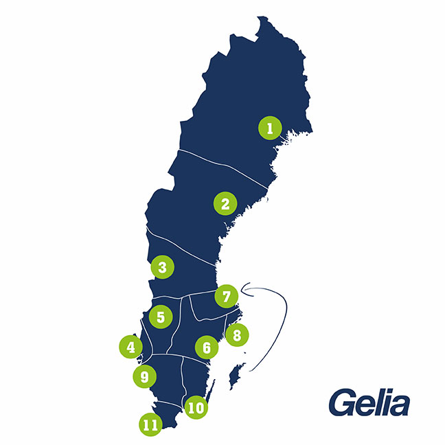 Sverigekarta säljdistrikt