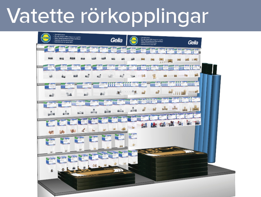 Butikskoncept rörkopplingar