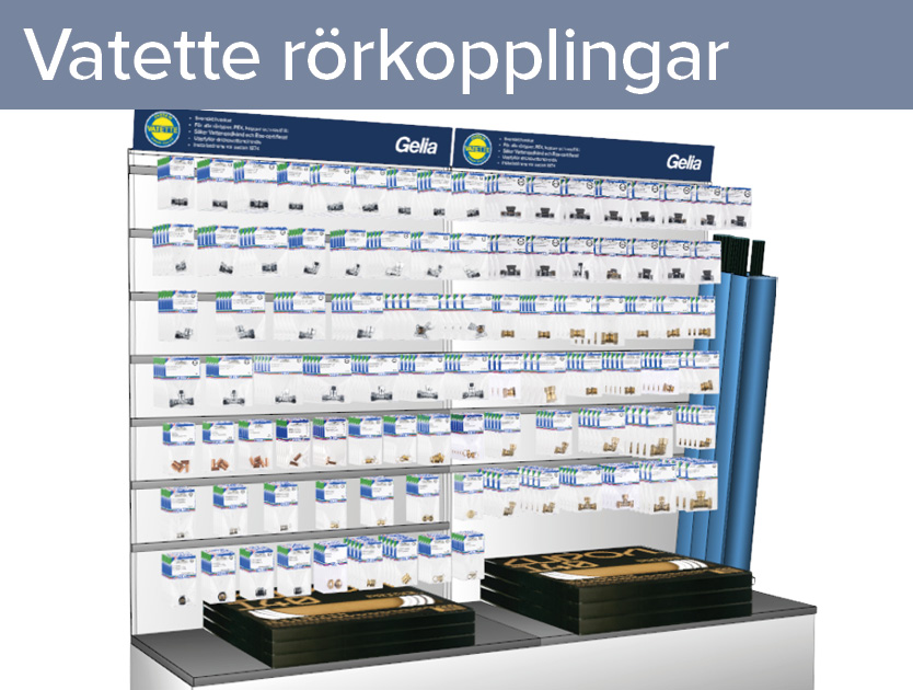 Butikskoncept rörkopplingar