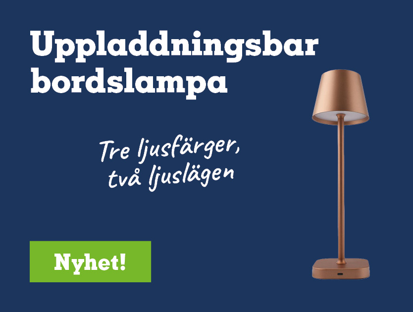 Bordslampa uppladdningsbar