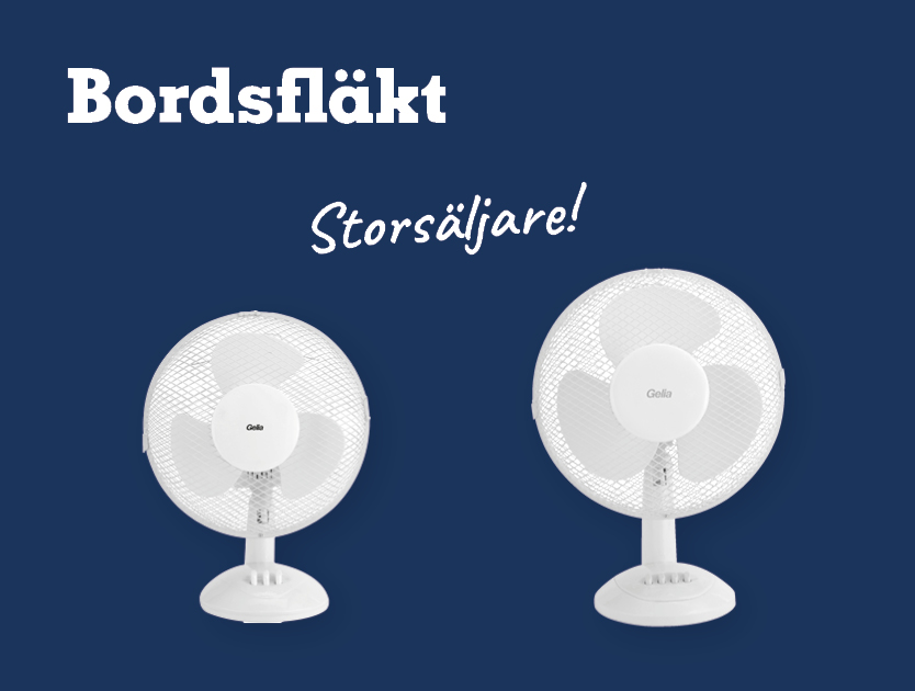 Vita kalluftsfläktar för bord