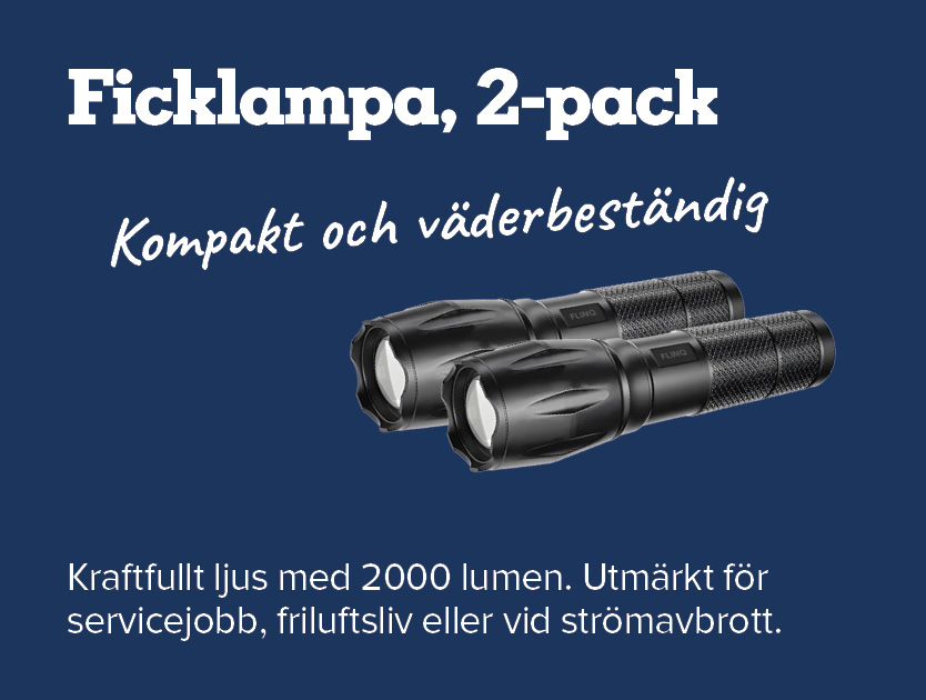 Ficklampa 2-pack