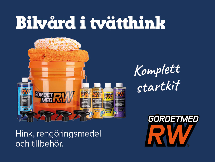 Bilvårdsprodukter i tvätthink